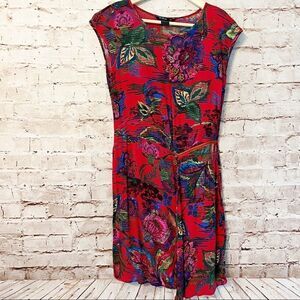 Desigual floral tropical zipper dress